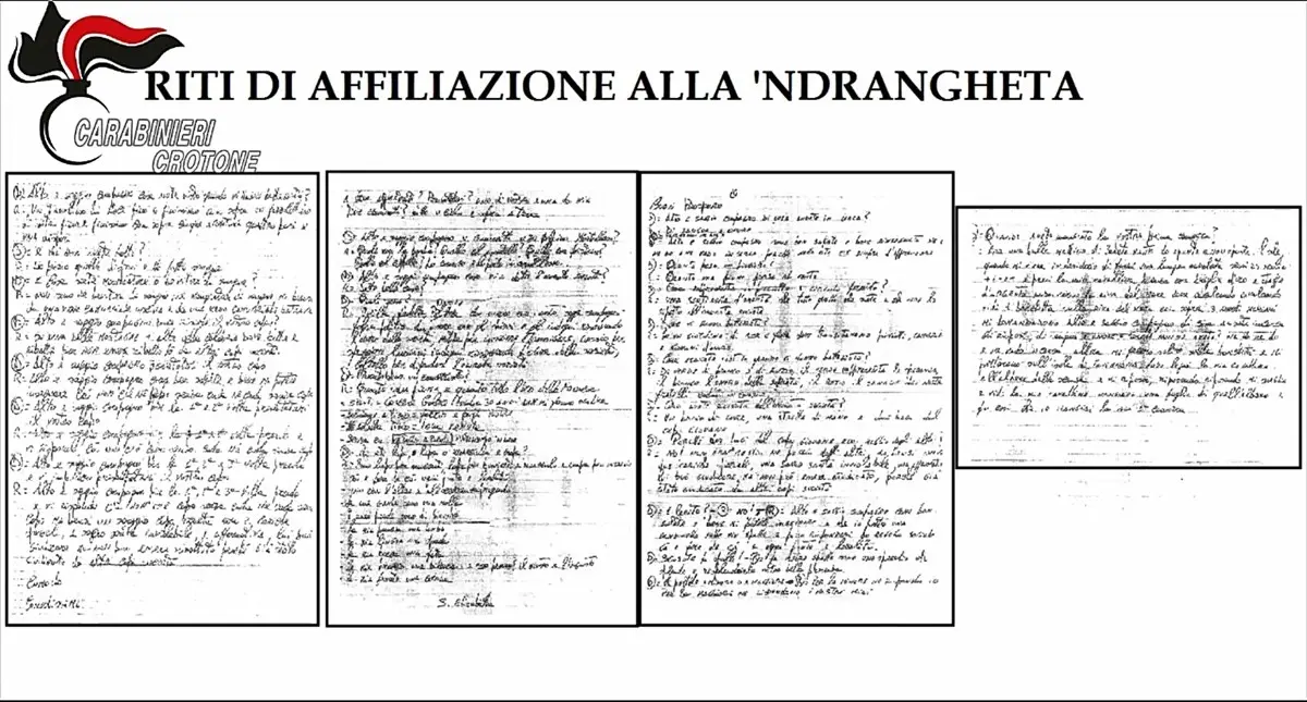 I riti di affiliazione nei racconti degli aspiranti 'ndranghetisti: «Come una messa ma solo di sabato»