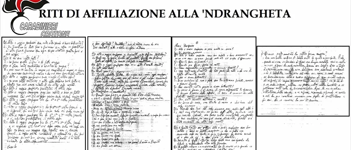 I riti di affiliazione nei racconti degli aspiranti 'ndranghetisti: «Come una messa ma solo di sabato»
