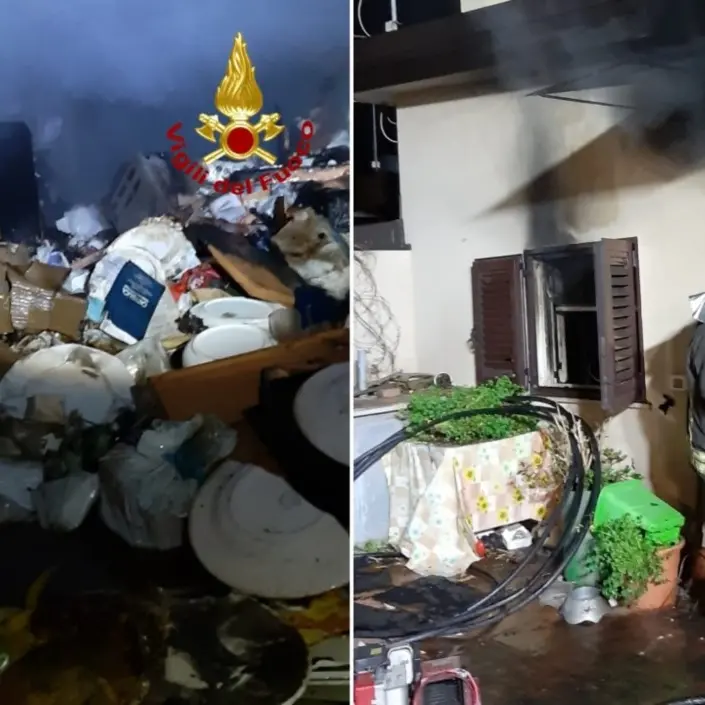 Davoli, incendio danneggia una casa: l'anziana proprietaria viveva sola e in condizioni igieniche precarie