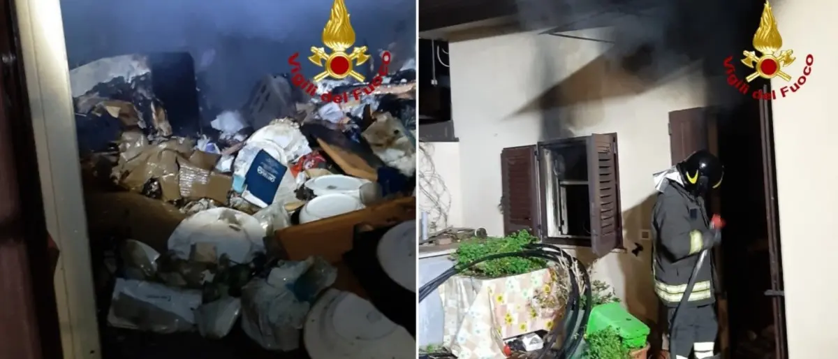 Davoli, incendio danneggia una casa: l'anziana proprietaria viveva sola e in condizioni igieniche precarie