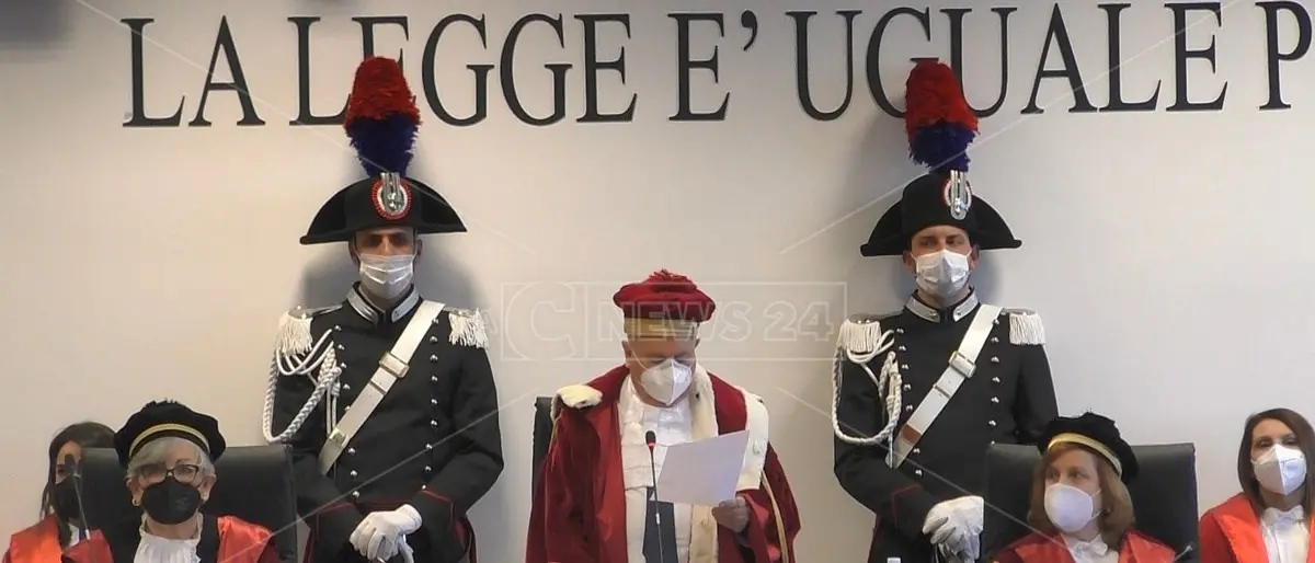 Nuovo anno giudiziario: «Il distretto di Catanzaro è il più produttivo d'Italia»