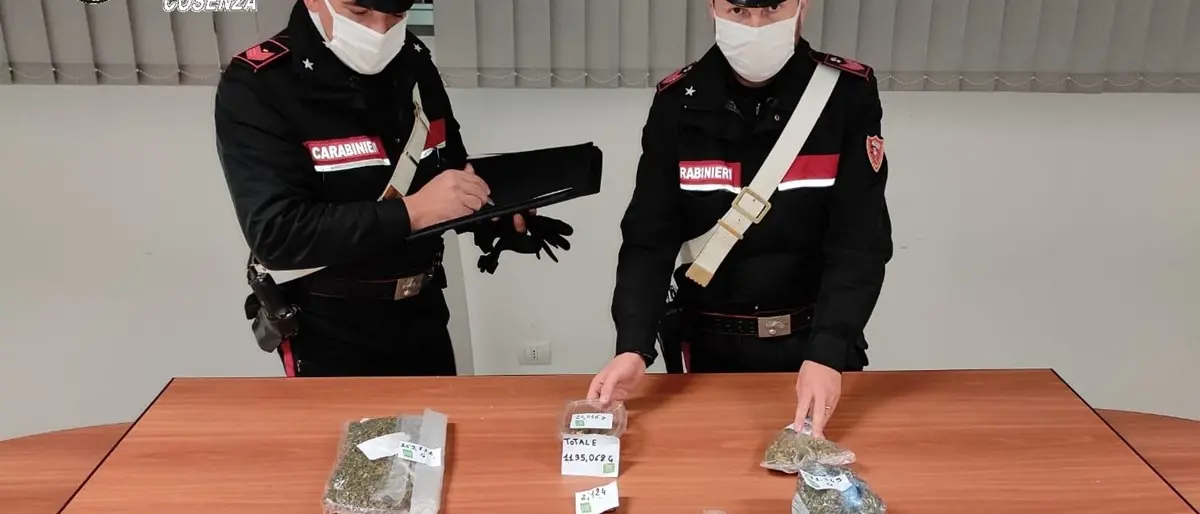 Rende, arrestato 34enne: aveva 18mila euro di droga in casa