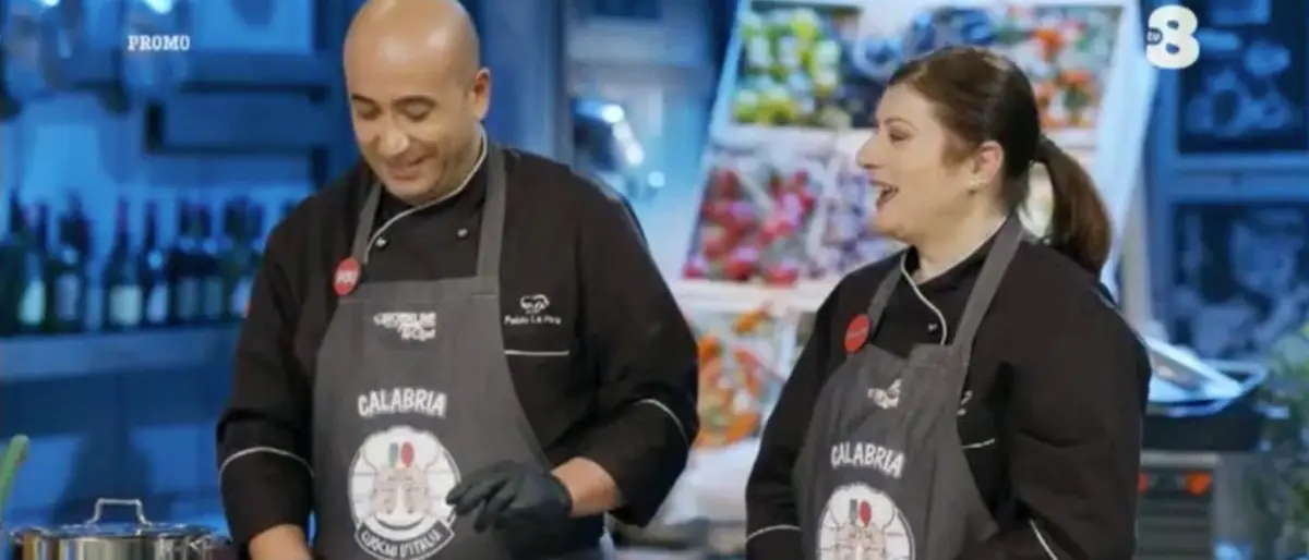 Una coppia cosentina ai fornelli del programma Cuochi d'Italia