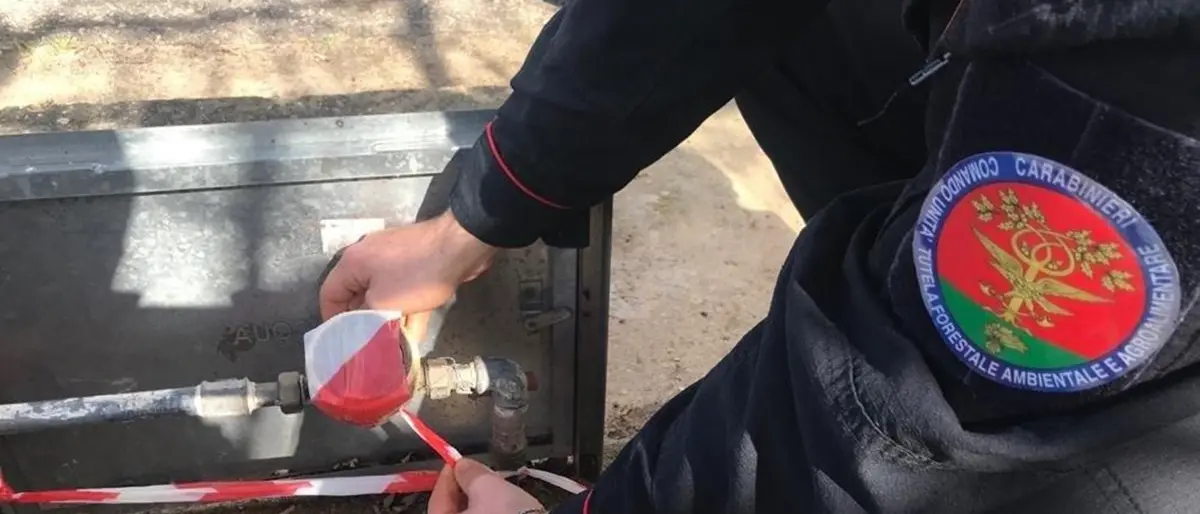 Torano, allaccio abusivo dell'acqua: due denunce