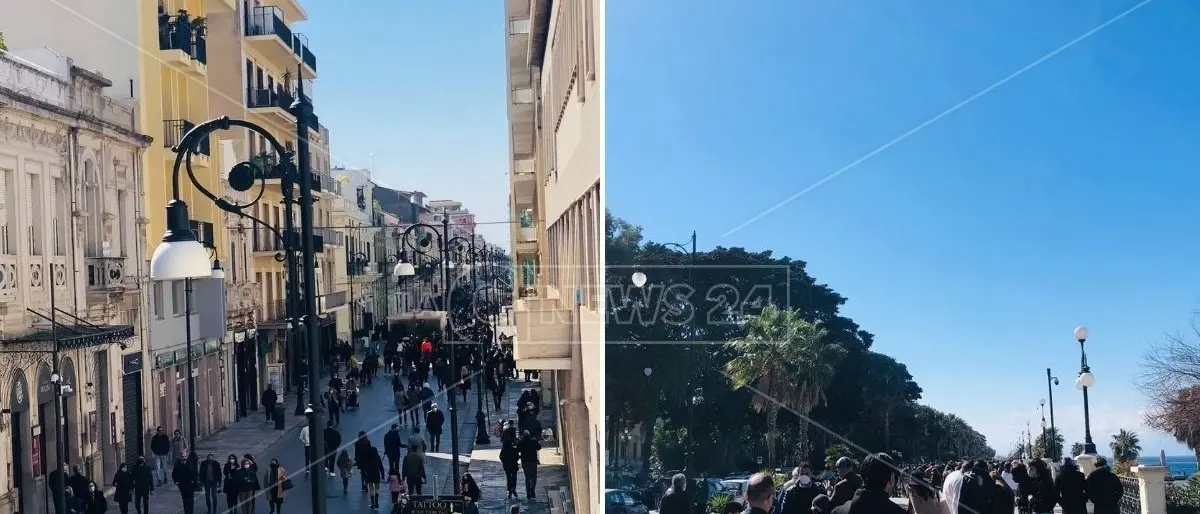 A Reggio Calabria assaggio di primavera: in tanti a passeggio per le vie del centro
