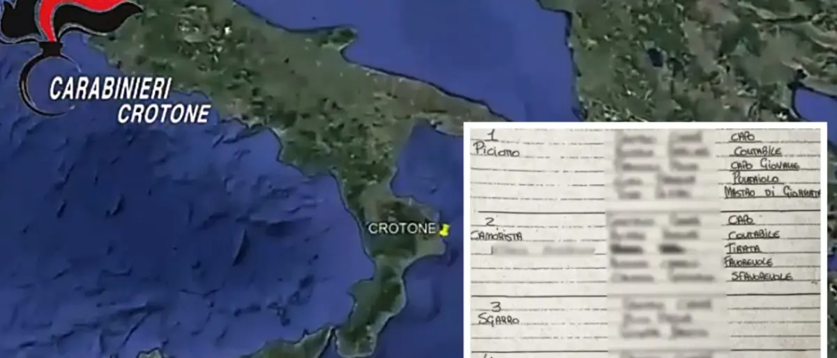 Crotone, la rabbia del boss Megna per la scoperta dell'organigramma della 'ndrina