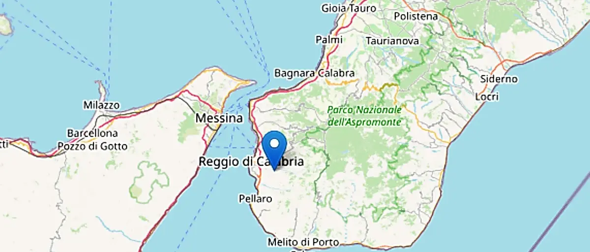 Lieve terremoto sveglia Reggio Calabria, scossa 2.7 intorno alle 7