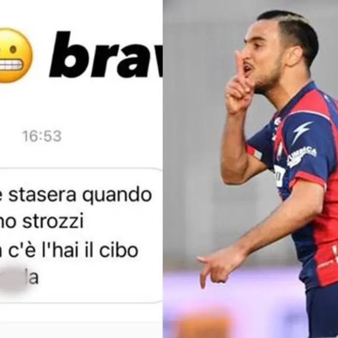 Insulti via Instragram al calciatore del Crotone Ounas: «È normale questo?»