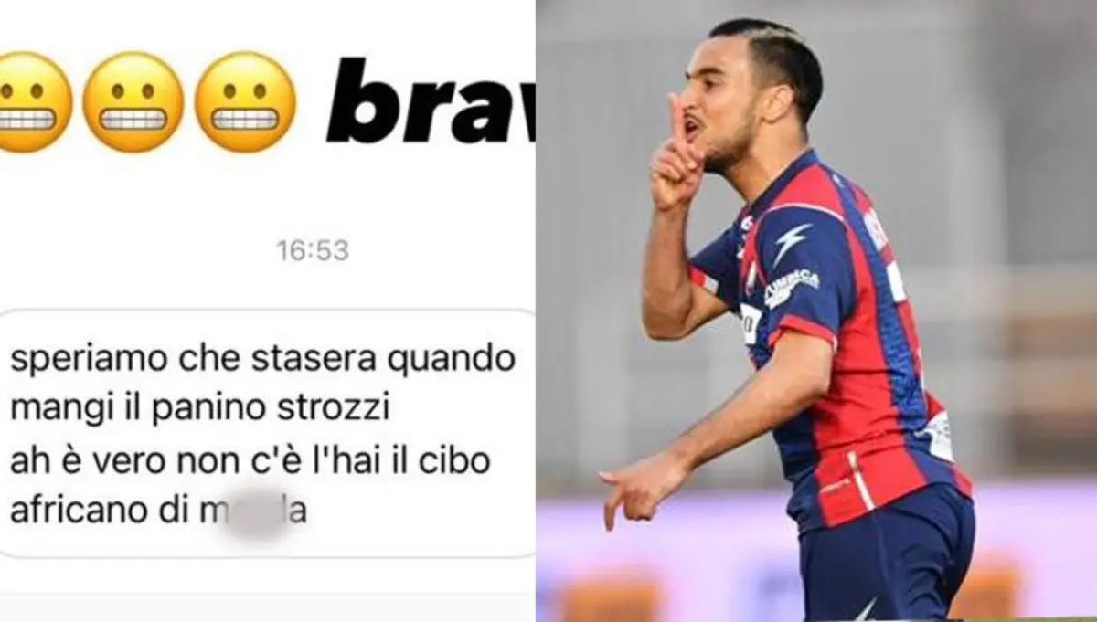 Insulti via Instragram al calciatore del Crotone Ounas: «È normale questo?»