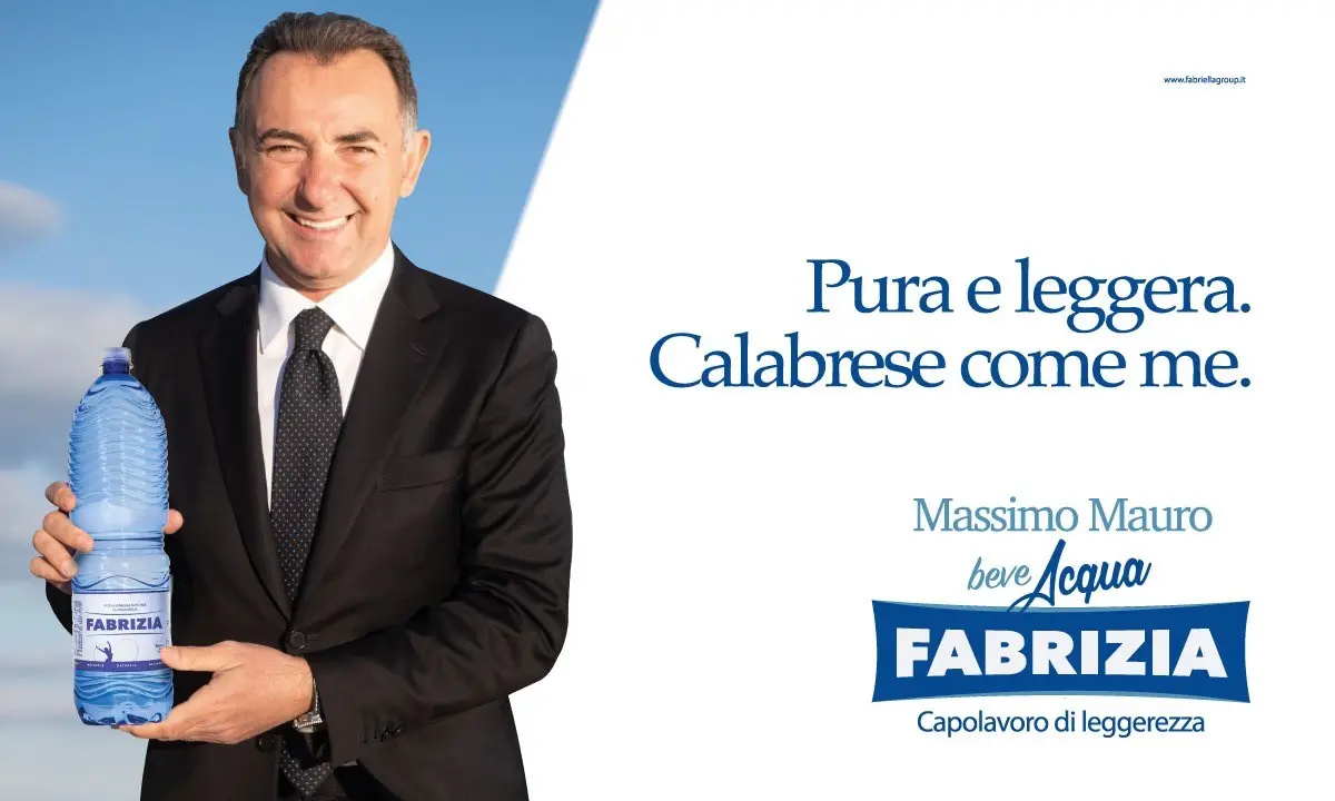 Acqua Fabrizia sceglie il testimonial Massimo Mauro per la nuova campagna firmata Gruppo Pubbliemme