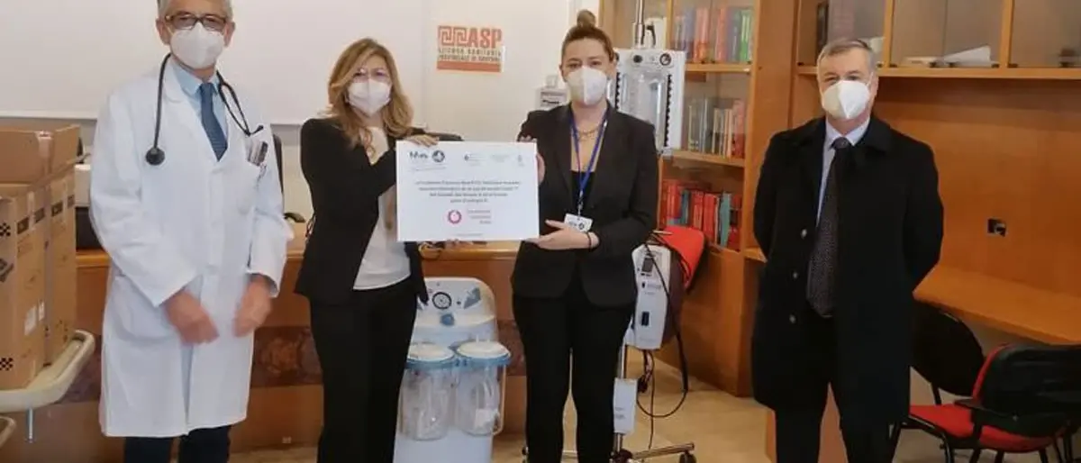 Covid, all’ospedale di Crotone donate apparecchiature per la terapia intensiva