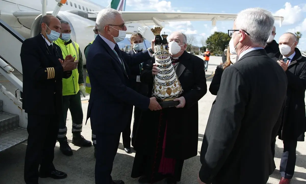 Arrivata a Reggio Calabria la statua della Madonna di Loreto