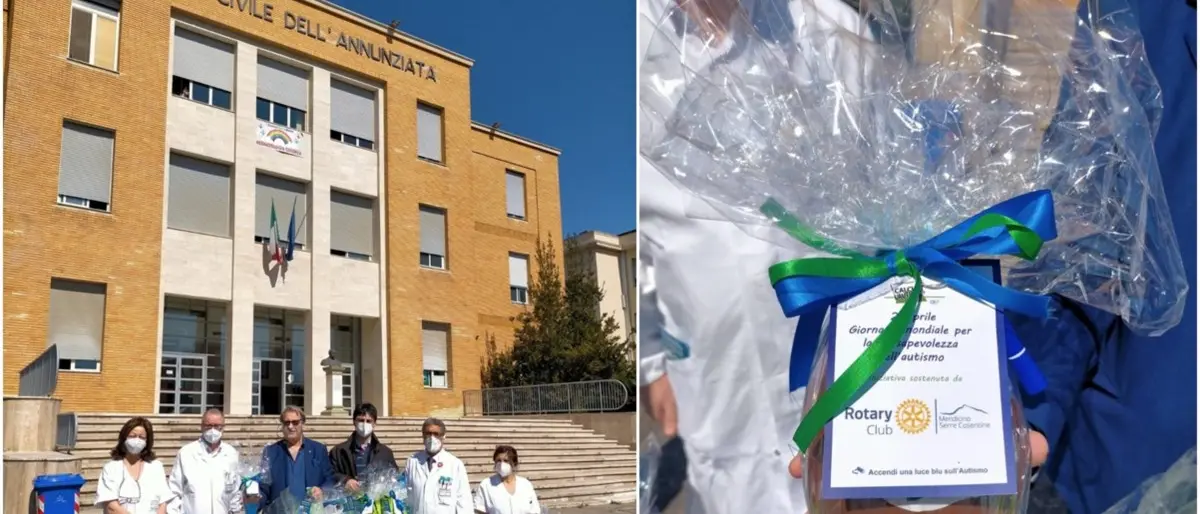 Cosenza, “Calcia l’autismo” dona uova di Pasqua ai piccoli ricoverati all'Annunziata
