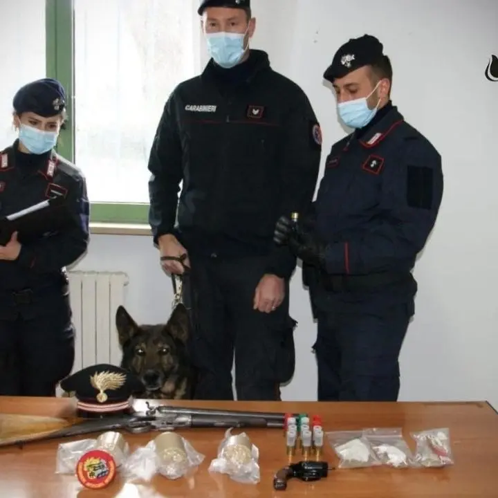 Armi clandestine e bombe carta artigianali in casa: arrestato 37enne nel Vibonese