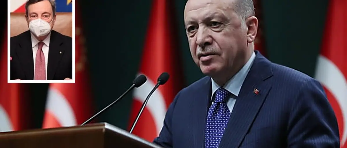Erdogan: «Io dittatore? Draghi ha danneggiato i rapporti Italia-Turchia»