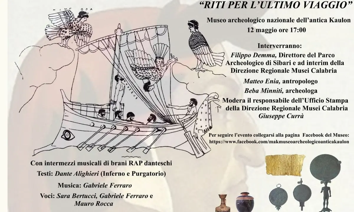 Museo antica Kaulon, al via la mostra “Riti per l’ultimo viaggio” dedicata a Dante