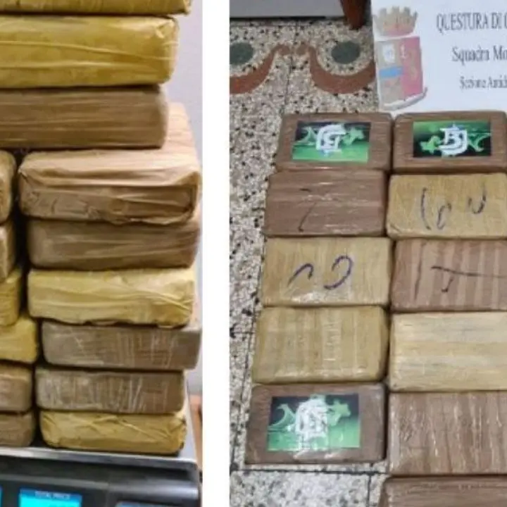Con 18 kg di cocaina nel carico della frutta: calabrese arrestato a Catania