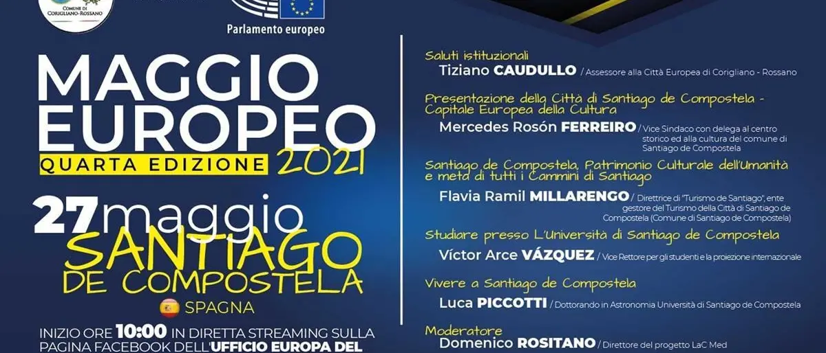 Continua il Maggio europeo: oggi tappa a Santiago de Compostela