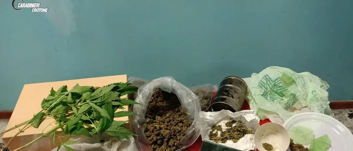 Con la marijuana in cucina: 52enne arrestato per spaccio di droga nel Crotonese