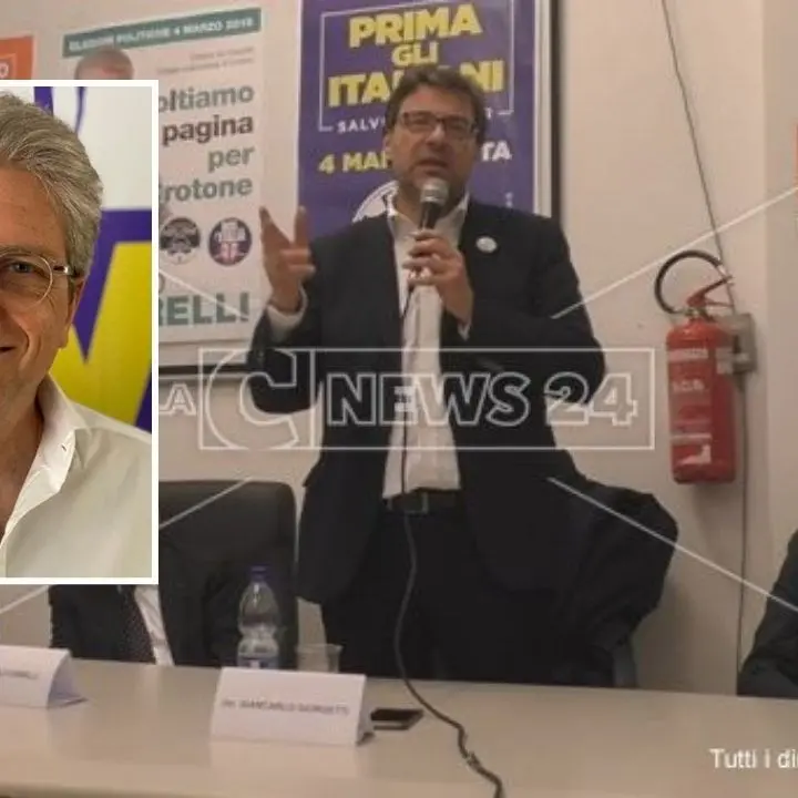 A Crotone lo sgambetto di Salvini a Giorgetti: espulso dalla Lega l’ex segretario Cerrelli