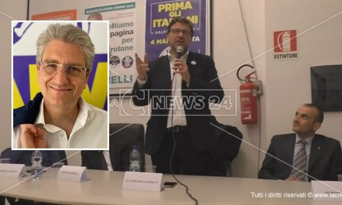 A Crotone lo sgambetto di Salvini a Giorgetti: espulso dalla Lega l’ex segretario Cerrelli