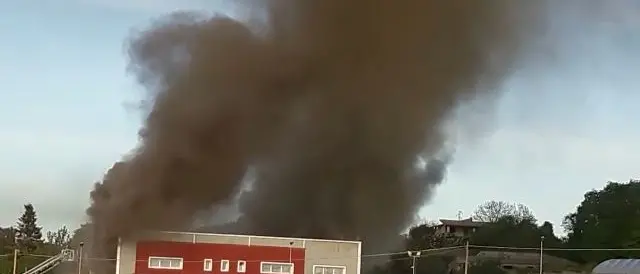 Spilinga, incendio di vaste proporzioni in un salumificio