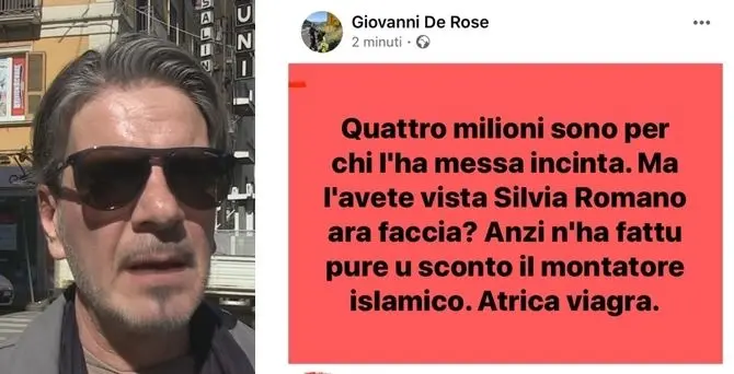 Cosenza, commento sessista su Silvia Romano inguaia ex comandante della Municipale