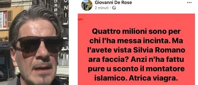 Cosenza, commento sessista su Silvia Romano inguaia ex comandante della Municipale