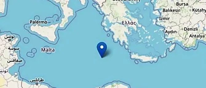 Forte terremoto nel mare tra Italia e Grecia avvertito anche in Calabria