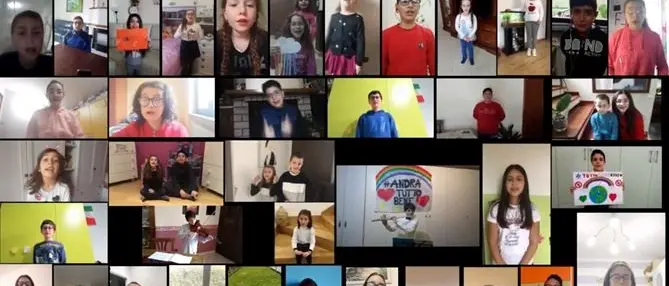 «Tutto andrà bene»: l’inno di speranza di alcuni studenti cosentini