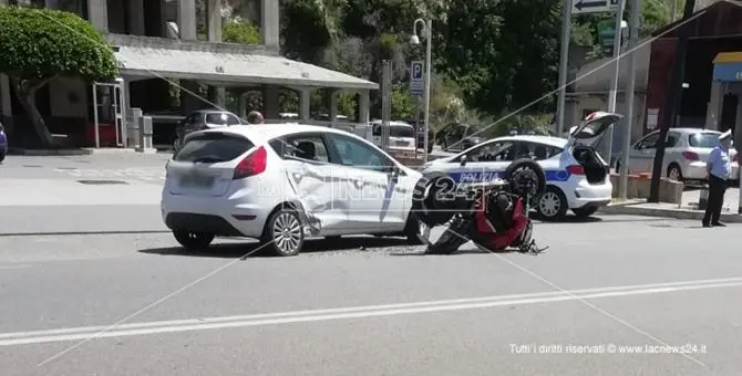 Incidente a Cetraro, scontro auto-moto: ferito centauro