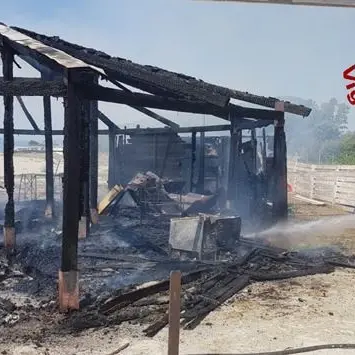 Incendio distrugge stabilimento balneare a Sellia Marina