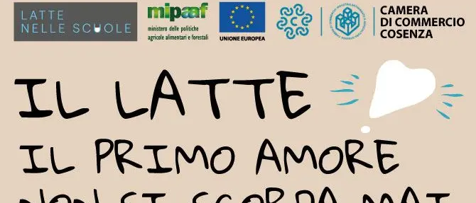 “Latte nelle Scuole”, al via la campagna della Camera di Commercio di Cosenza