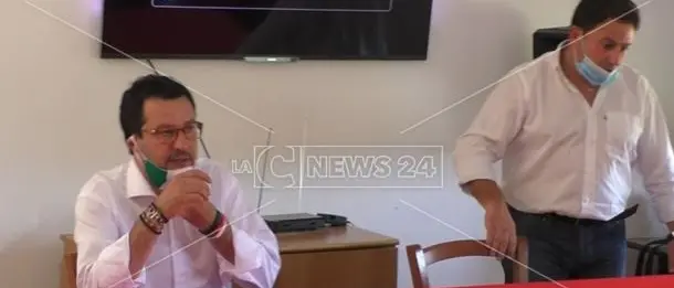 Salvini in Calabria, visita alla struttura psichiatrica gestita dalla Coop Futura