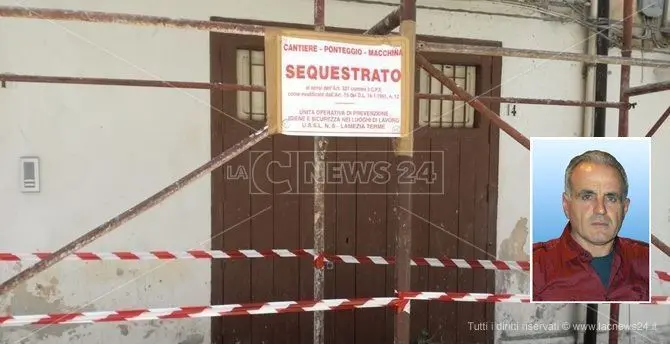 Morì cadendo da un'impalcatura a Lamezia, la figlia: «La memoria ci aiuti a salvare altre vite»