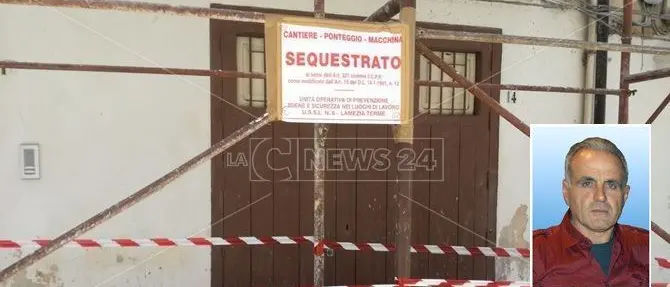 Morì cadendo da un'impalcatura a Lamezia, la figlia: «La memoria ci aiuti a salvare altre vite»