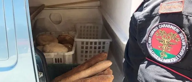 Produzione e vendita abusiva, sequestrati due quintali di pane nel Cosentino
