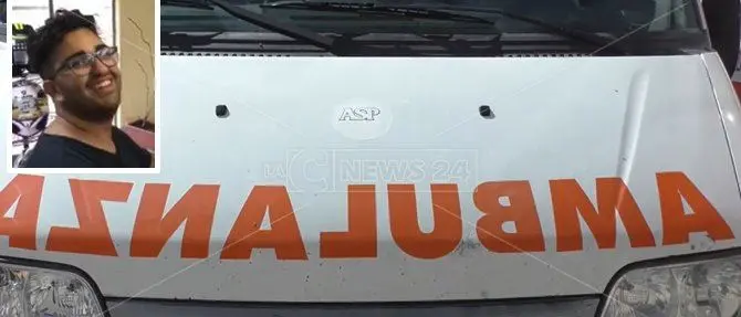 Incidente mortale a Vibo, oggi l’incarico per l’autopsia sul 19enne