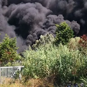 Depuratore di Gioia Tauro, è doloso l'incendio divampato ieri pomeriggio: video