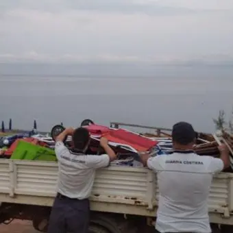 Lidi abusivi, blitz della Guardia costiera di Cetraro nella Riviera dei Cedri