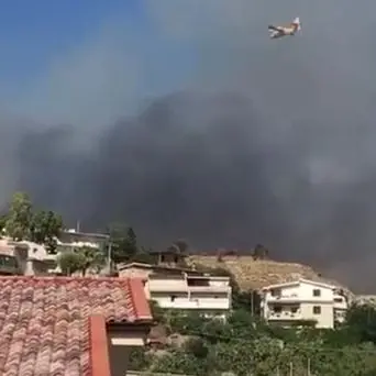 Vasto incendio nel Reggino, le fiamme lambiscono l'abitato: evacuate alcune case