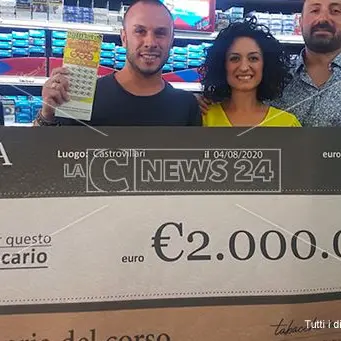 Gratta e vinci da capogiro, vinti 2 milioni di euro a Castrovillari