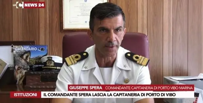 Vibo Valentia, Spera lascia il comando della Capitaneria di porto