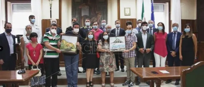 La Procura di Vibo diventa una galleria d’arte grazie ai ragazzi speciali