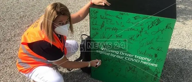 In prima linea contro il Covid, al Gran Premio di Monza c'è anche la Calabria