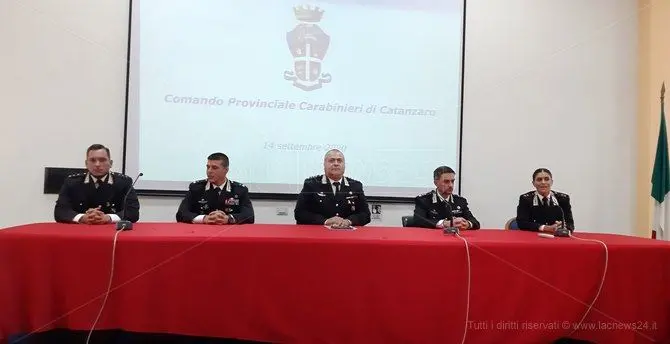 Carabinieri Catanzaro, quattro nuovi ufficiali per il comando provinciale