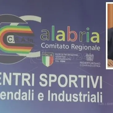 Centri sportivi, Di Tillo riconfermato alla presidenza del Csain Calabria