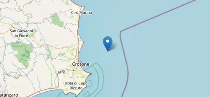 Terremoto al largo di Crotone, trema la Costa ionica calabrese