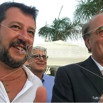 Elezioni comunali Reggio Calabria, Salvini: «Siamo al ballottaggio, la Lega cresce»