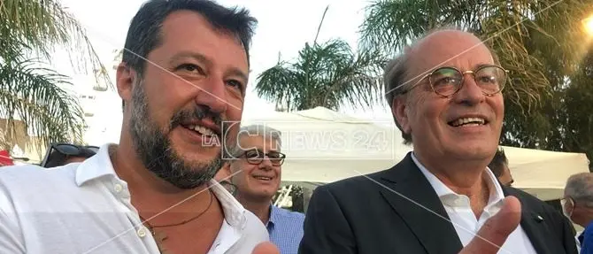 Elezioni comunali Reggio Calabria, Salvini: «Siamo al ballottaggio, la Lega cresce»
